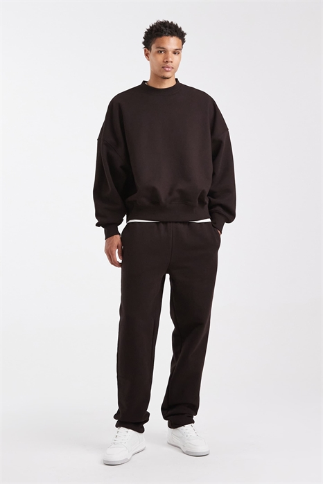 Джоггеры премиум-класса с прямыми брючинами и плотной тканью артикул 150074667