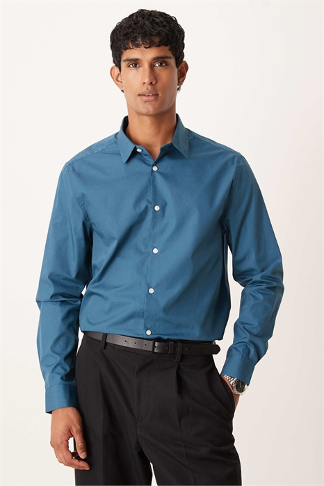 Рубашка из обычного поплина артикул 142883231