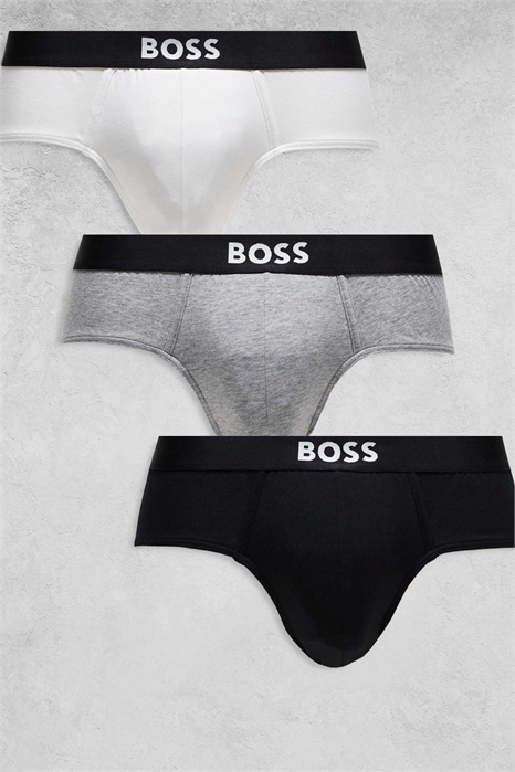 Набор из 3 пар трусов-хипстеров Boss Bodywear с логотипом на передней части артикул 141705030
