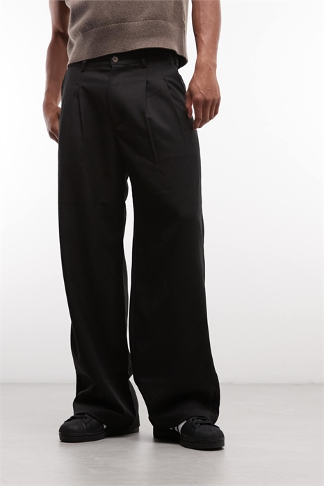 Брюки с двойными складками артикул 154082790