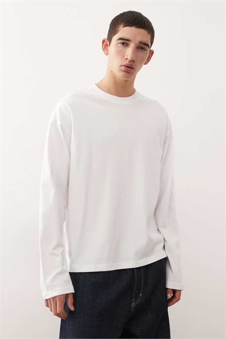 Футболка с длинным рукавом прямого кроя артикул 138172756