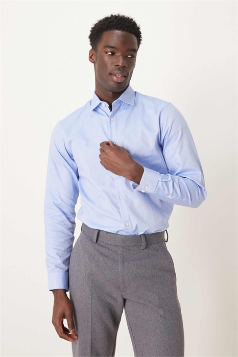 Рубашка приталенного кроя, не требующая глажки артикул 117757388