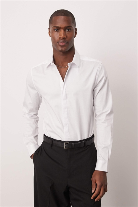 Рубашка с зауженным кроем артикул 120001942