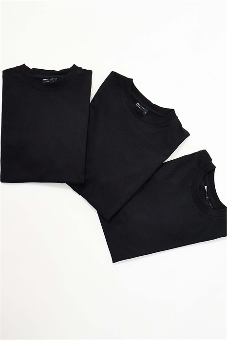 Набор из 3-х футболок с круглым вырезом в стиле «релакс» артикул 149596387