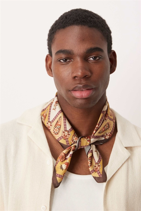 Атласная бандана с узором в стиле винтаж артикул 147826462