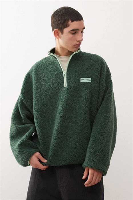 Флисовая кофта с полузастежкой-молнией артикул 148921077