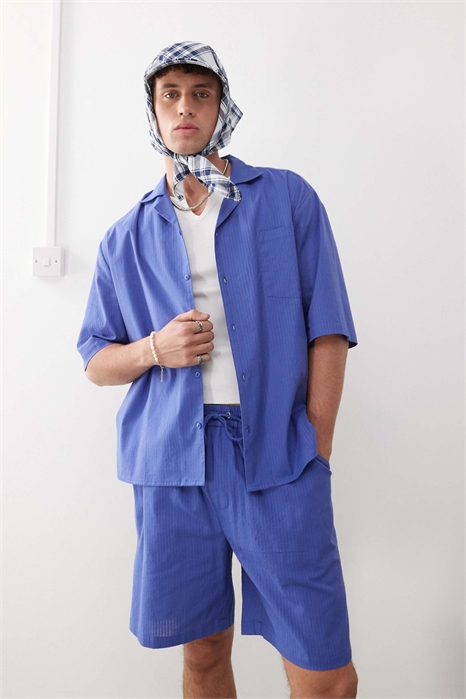 Рубашка из фактурной ткани артикул 141664001