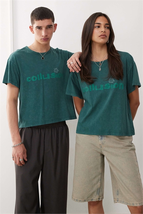 Универсальная футболка прямого кроя с принтом артикул 143454430