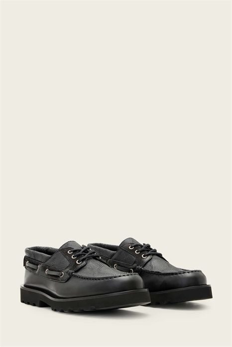 Кожаные лодочные туфли Skiff Kace Up артикул 154893594