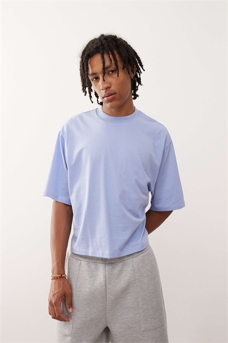 Прямая футболка свободного кроя артикул 147197652