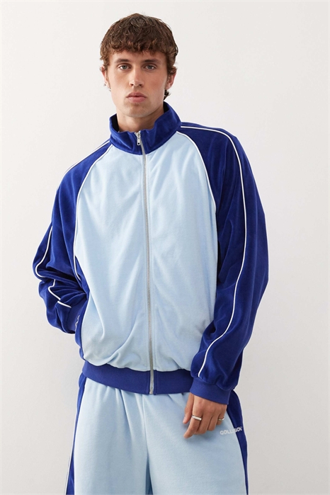 Жакет с велюровыми вставками co-ord артикул 147085452