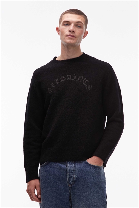 Вязаный джемпер с логотипом Curv черного цвета - BLACK артикул 150230683