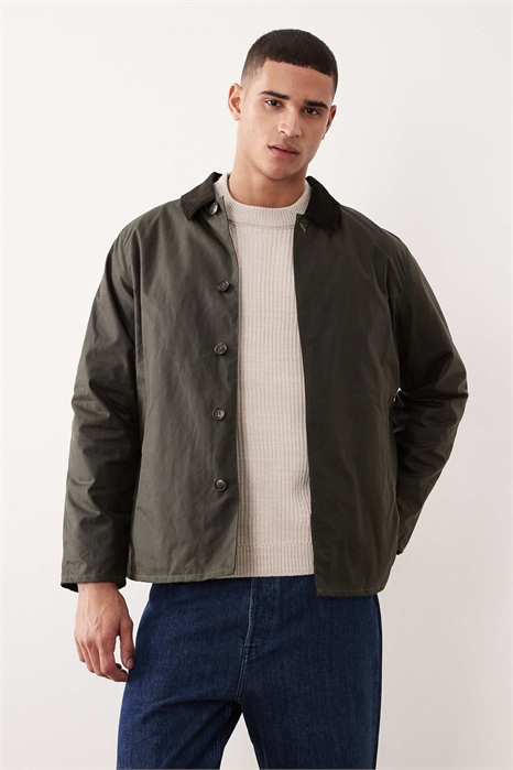 Короткая куртка-мака из вощеной ткани от Lorden артикул 153116609