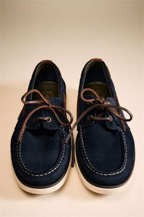 Замшевые лодочные туфли Rothley артикул 154715409