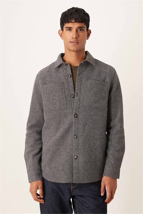 Рубашка-оверсайз из шерстяной смеси от Marlow артикул 150171365