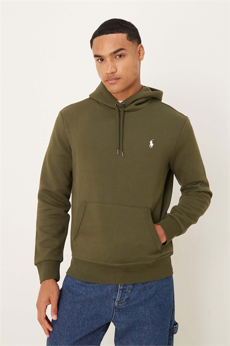 Толстовка с капюшоном и логотипом в виде значка, изготовленная из двойного трикотажа артикул 148292259