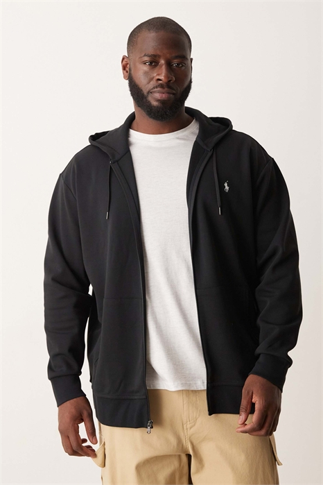 Толстовка с капюшоном из двойного трикотажа с логотипом «Big & Tall» и полной застежкой-молнией артикул 148292249