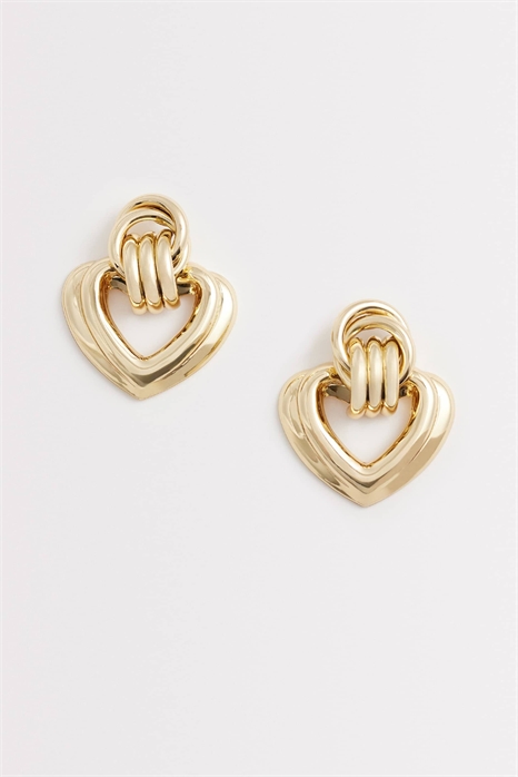 Сердечные серьги с детализированным дизайном артикул 150975798