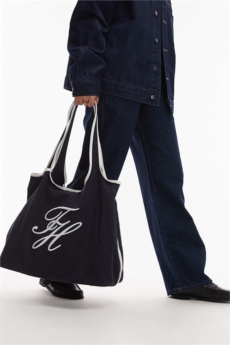 Сумка-тоут с логотипом из текста артикул 154164173