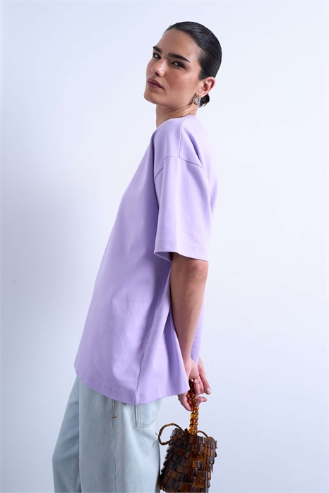 Футболка свободного кроя из ткани «интерлок» премиум-класса артикул 149636746