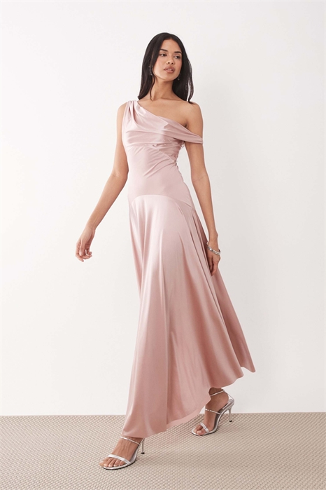 Эксклюзивное лондонское макси-платье с заниженной талией из атласа с высоким блеском артикул 153577260