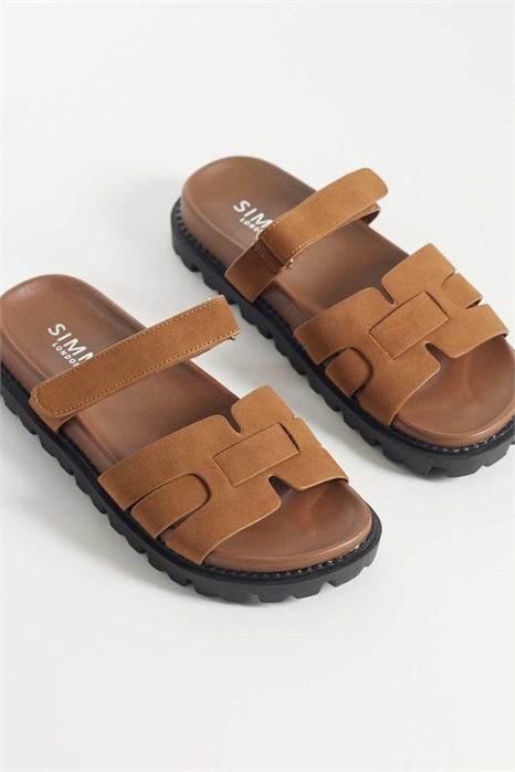 Сандалии-слайдеры Simmi London Adelle на толстой подошве артикул 154231261