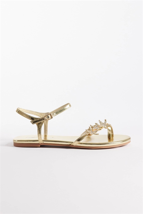 Плоские сандалии Elina на ремешках с морскими ракушками артикул 153891280