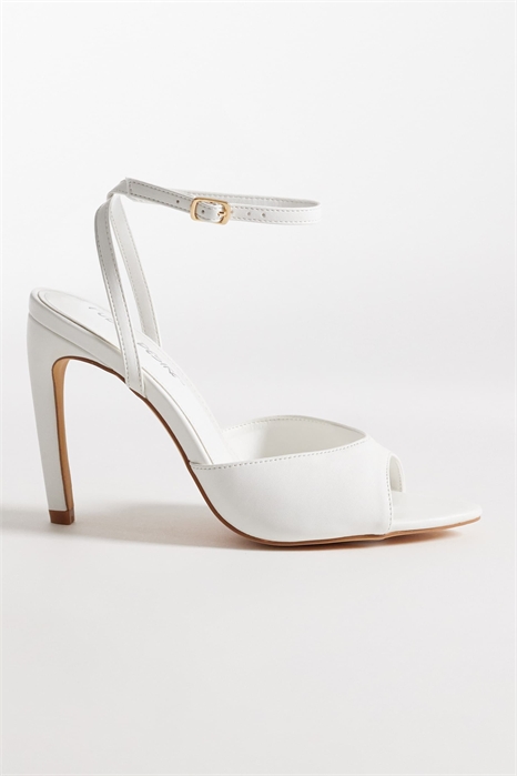 Сандалии на ремешках с завязками и каблуком артикул 154647173