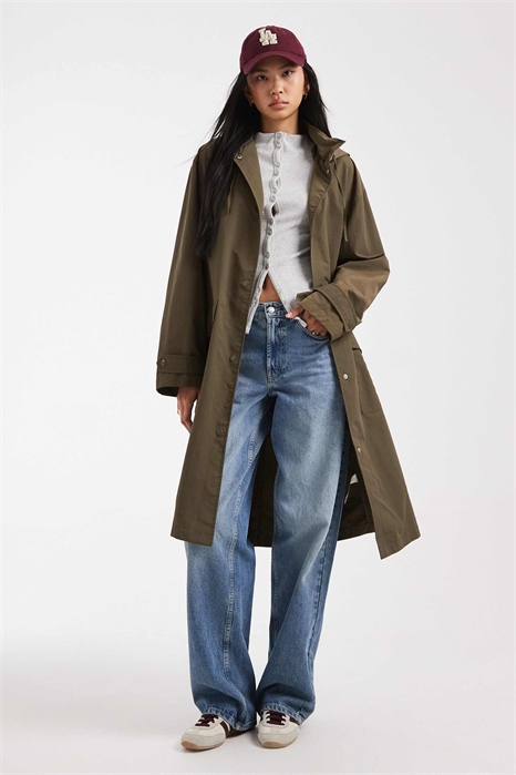 ASOS DESIGN — длинное пальто с водоотталкивающей отделкой артикул 152665941