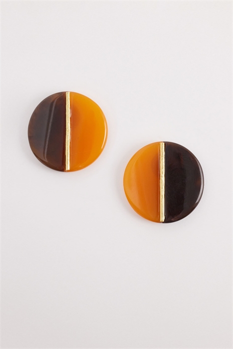 Серьги с контрастными цветовыми вставками артикул 155762960