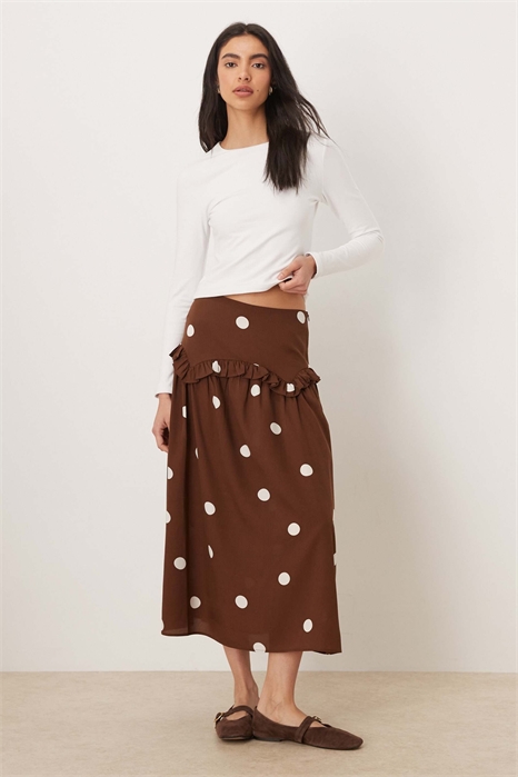 Юбка-миди с оборками артикул 153720172