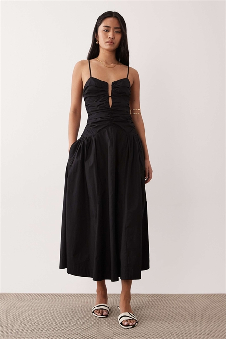 Платье средней длины с рюшами на талии от Sawtelle артикул 153145872