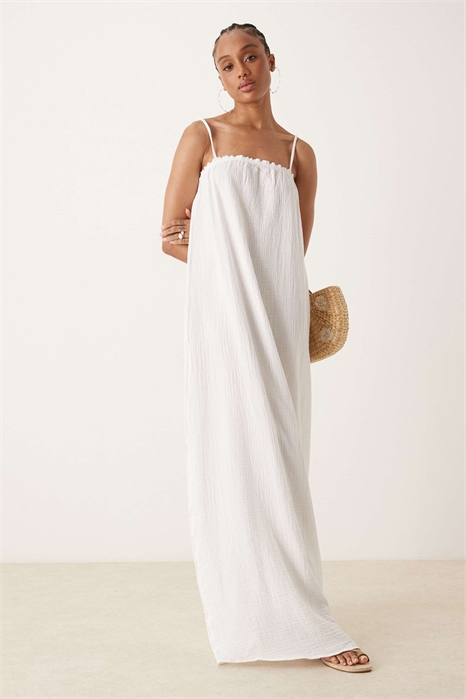 Макси-платье без рукавов из марли артикул 147083802