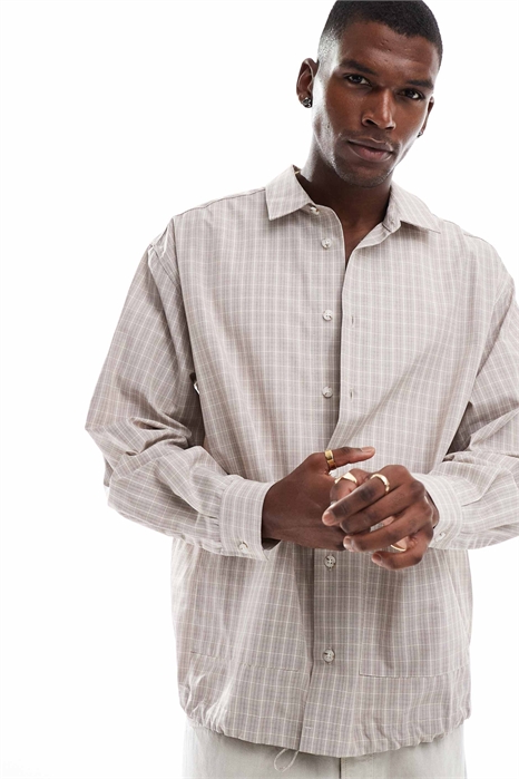 Рубашка в крупную клетку артикул 144909816