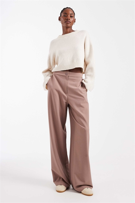 Высокие брюки с прямыми брючинами свободного кроя артикул 152835800