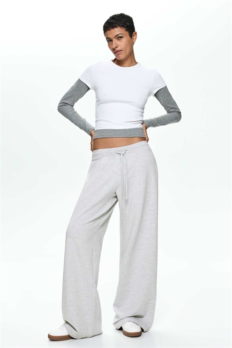 Длинные брюки из плюшевого джерси артикул 154207913