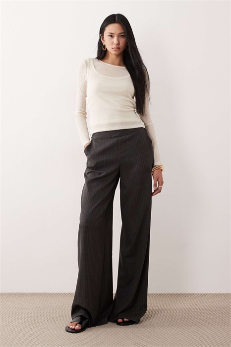 Брюки с широкими штанинами артикул 152931578