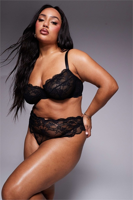 ASOS DESIGN Curve — кружевные стринги Lola артикул 150366675