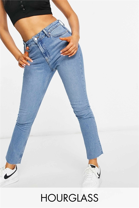 Джинсы-скинни винтажного стиля с завышенной талией от Hourglass артикул 1851837