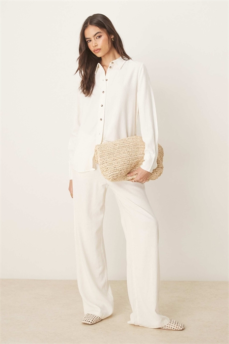 Брюки свободного кроя из смешанного льна co-ord артикул 133868521