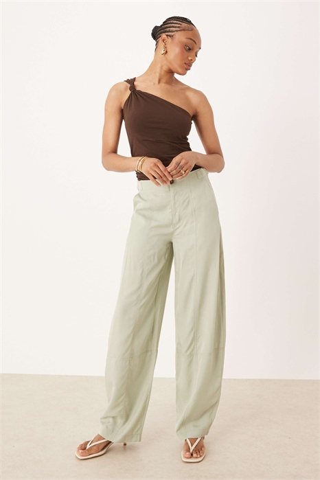 ASOS DESIGN: брюки для высоких с мягкими широкими брючинами и декоративными швами артикул 147199505