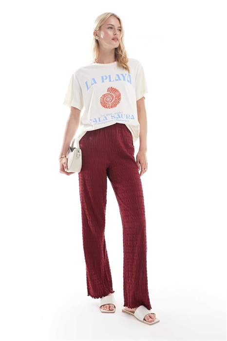 Брюки свободного кроя с сборками артикул 142296159