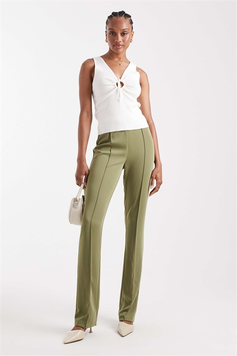 Длинные брюки-клёш с зауженным кроем артикул 144018151