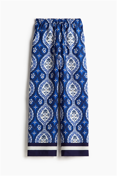 Широкие брюки на резинке артикул 1234697010