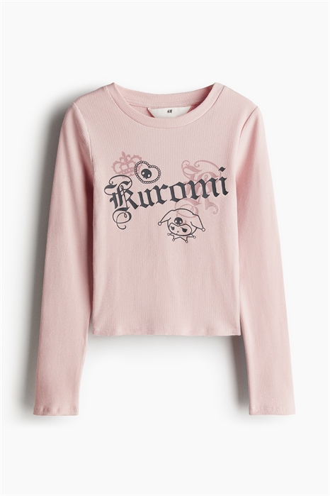 Топ из джерси с принтом и мотивом артикул 1246177005