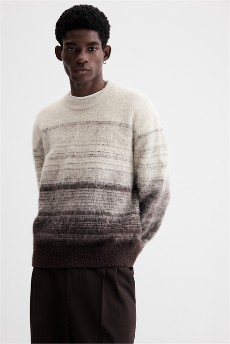 Пушистый джемпер Loose Fit артикул 1296592001