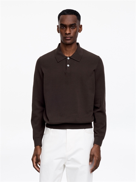 Хлопковая рубашка-поло артикул 1332753002