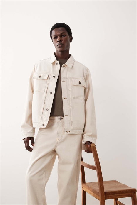 Джинсовая куртка классического кроя co-ord артикул 155055041