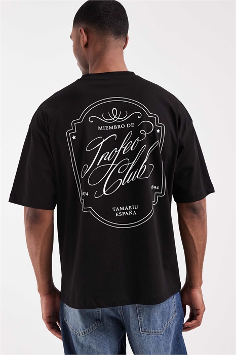 Футболка свободного кроя с надписью артикул 156173447