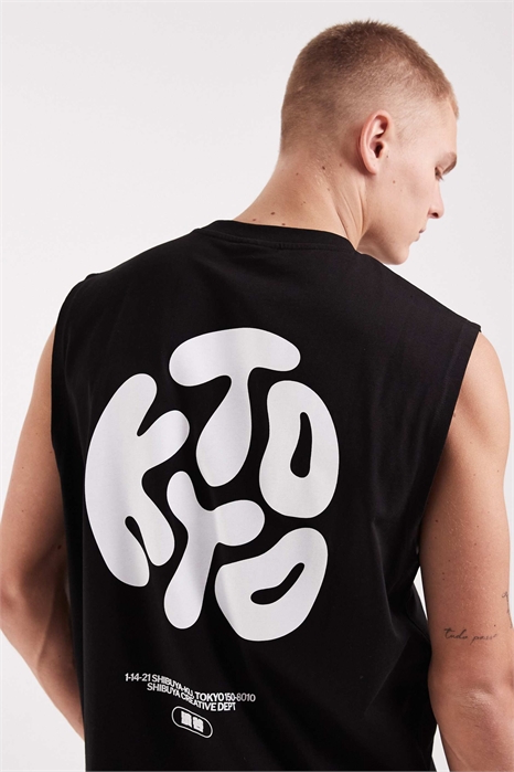 Объемная футболка с принтом в виде пузырьков текста в стиле Киото артикул 156173102